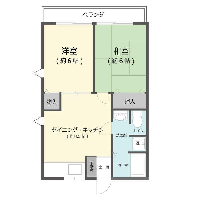 ガーデンプレイス弐番館 101号室 間取り