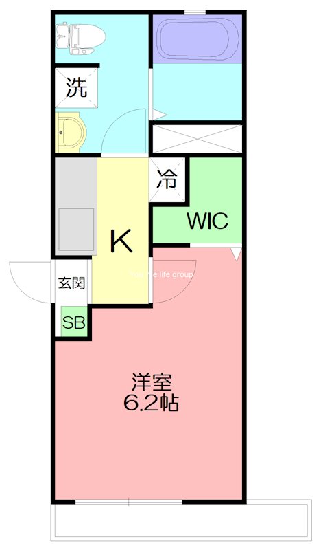 横浜元町ガーデン光國 303号室 間取り