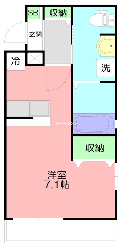 横浜元町ガーデン光國 306号室 間取り