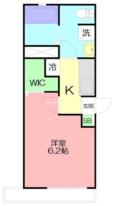 横浜元町ガーデン光國 305号室 間取り