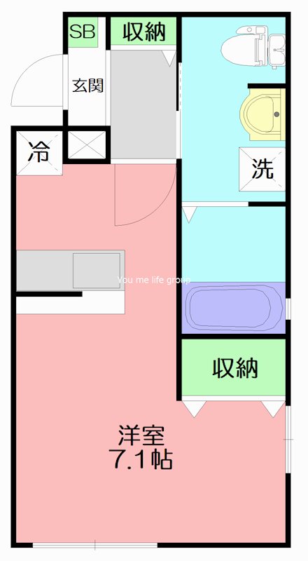 横浜元町ガーデン光國 106号室 間取り