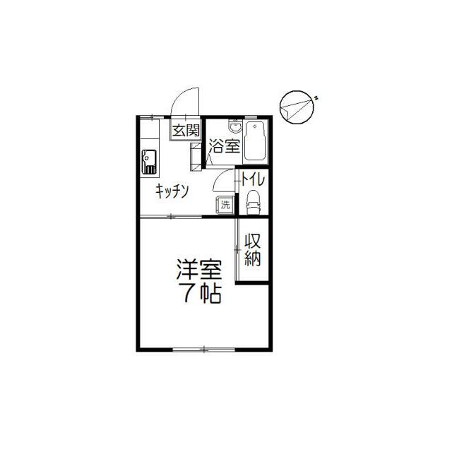 メゾンあい 102号室 間取り