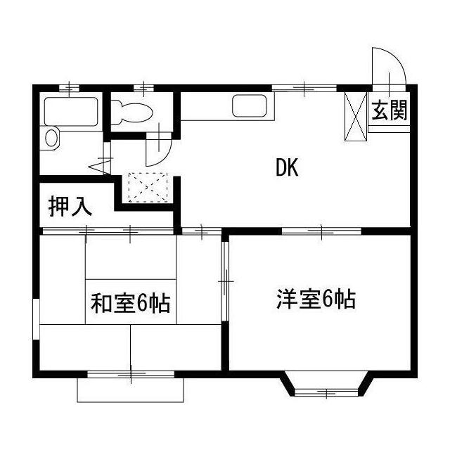 メゾン・ド・ダイモンＡ 101号室 間取り