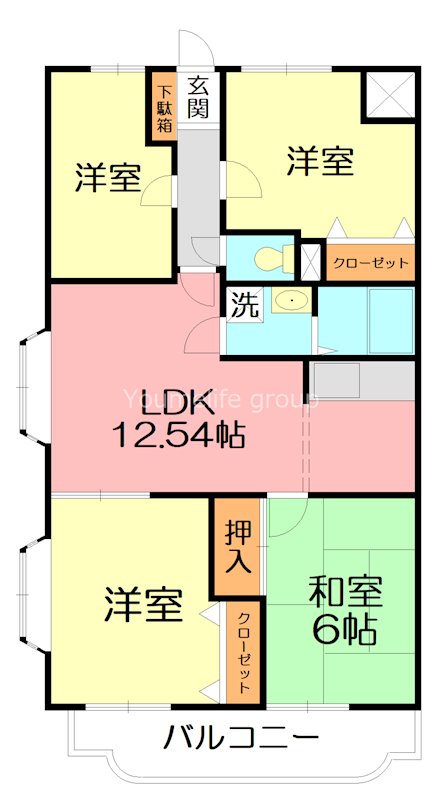 アルテールN 201号室 間取り