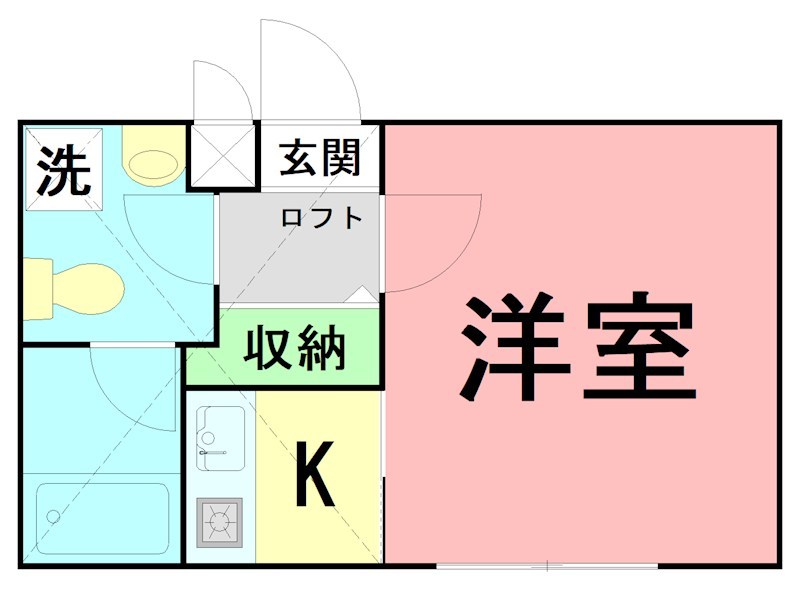 Ｖｉｌｌａ　５１０　Ｎｏ．５ C103号室 間取り