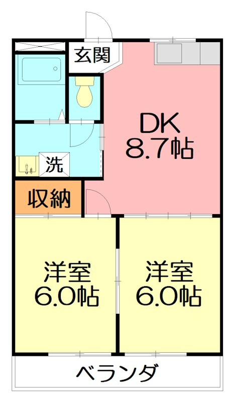 エトワール 103号室 間取り