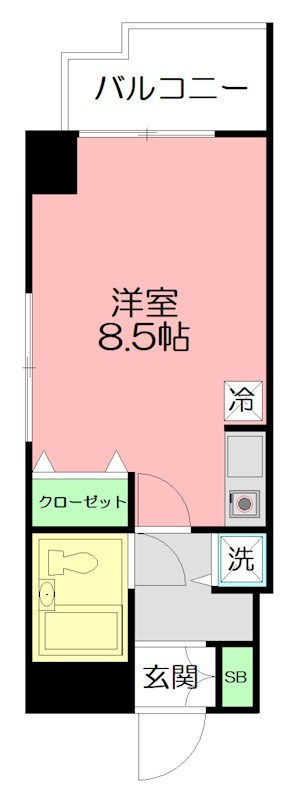 アーバンハイツ平塚 404号室 間取り