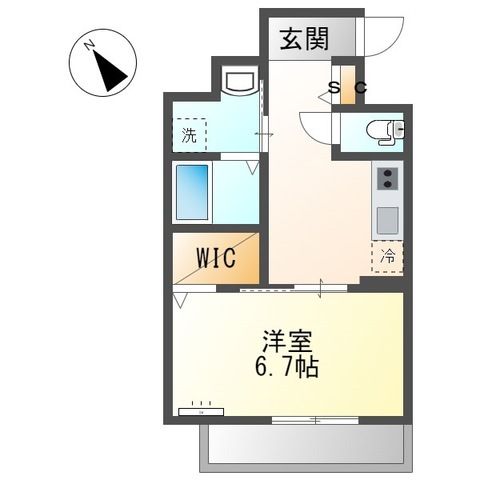 メゾンフォレスト 406号室 間取り