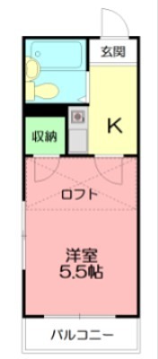 ピュアタウン落合 208号室 間取り