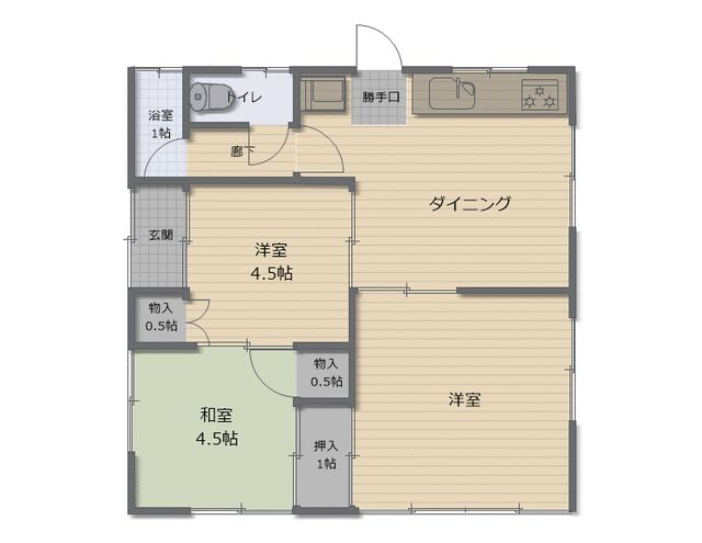 海野貸家 間取り