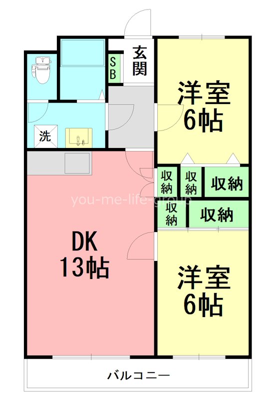 セレス岩原 101号室 間取り