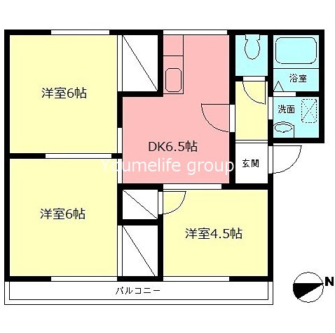 スミール井上A 203号室 間取り