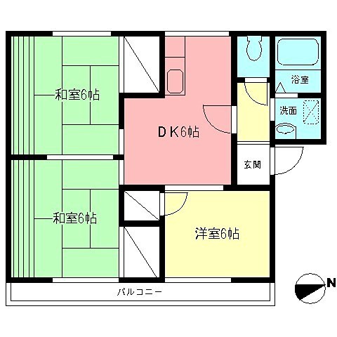 スミール井上A 203号室 間取り