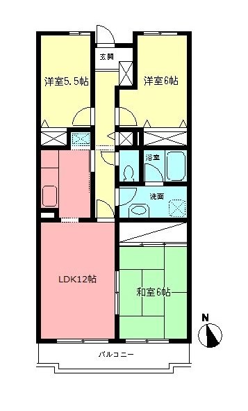 EXEDRA湘南 303号室 間取り