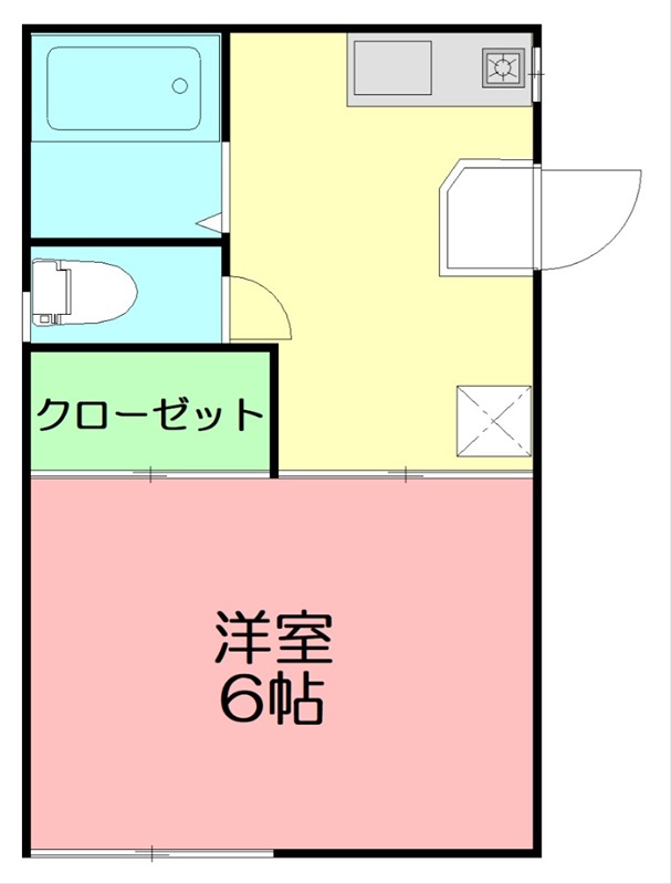 シャインハイツ 203号室 間取り
