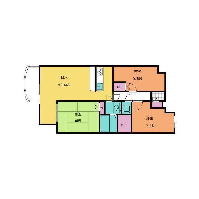 フィールドサン 401号室 間取り