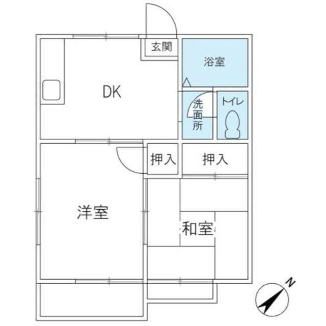 新町ハイツ G号室 間取り