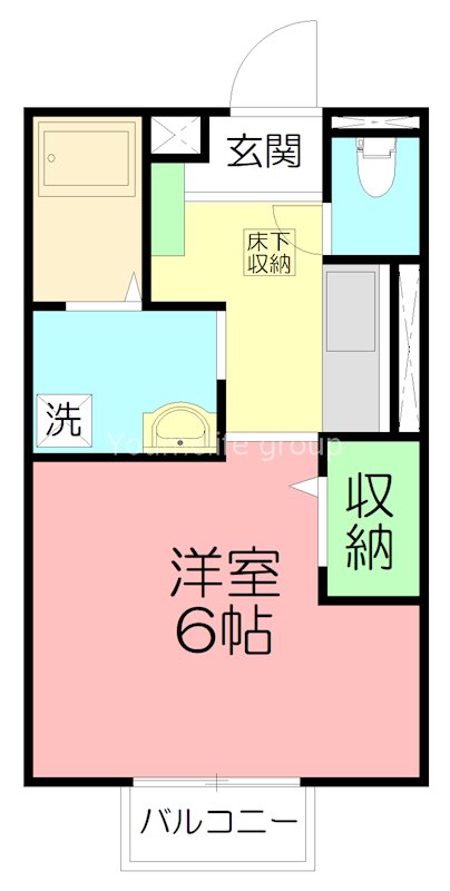 テックONE 203号室 間取り