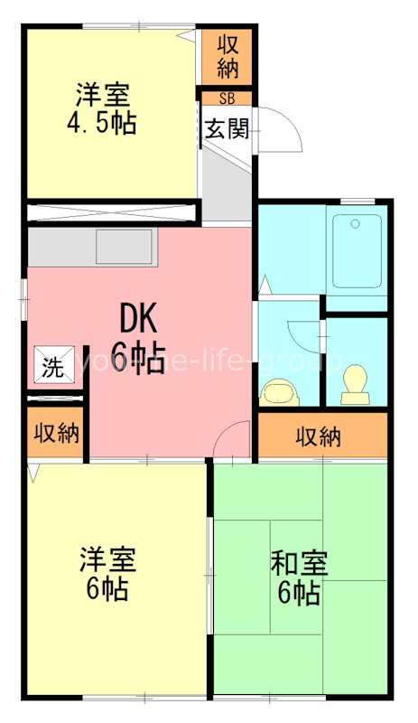 エステート保田 202号室 間取り