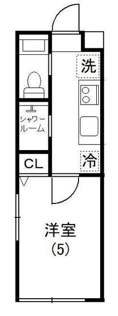 アイビーⅤ 206号室 間取り