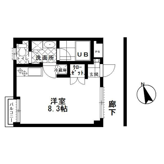 ヴィラさくら 103号室 間取り