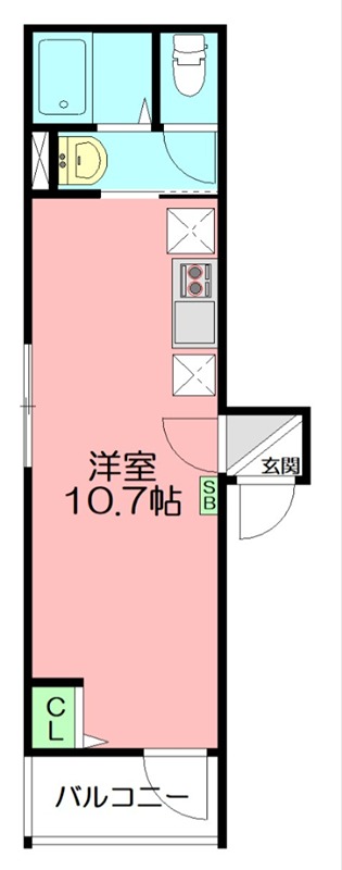 ケニーズハウス大船 201号室 間取り