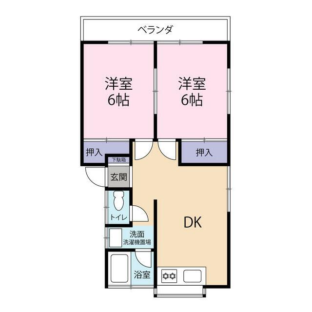 ロイヤルハイツ 202号室 間取り