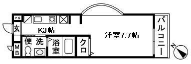 イルリモーネ 201号室 間取り