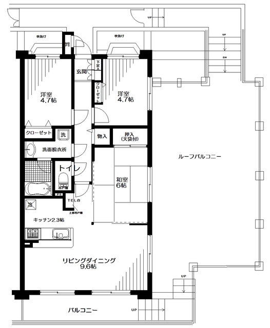 日神パレステージ戸塚台 間取り図