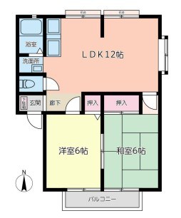 サンライフいずみ 202号室 間取り