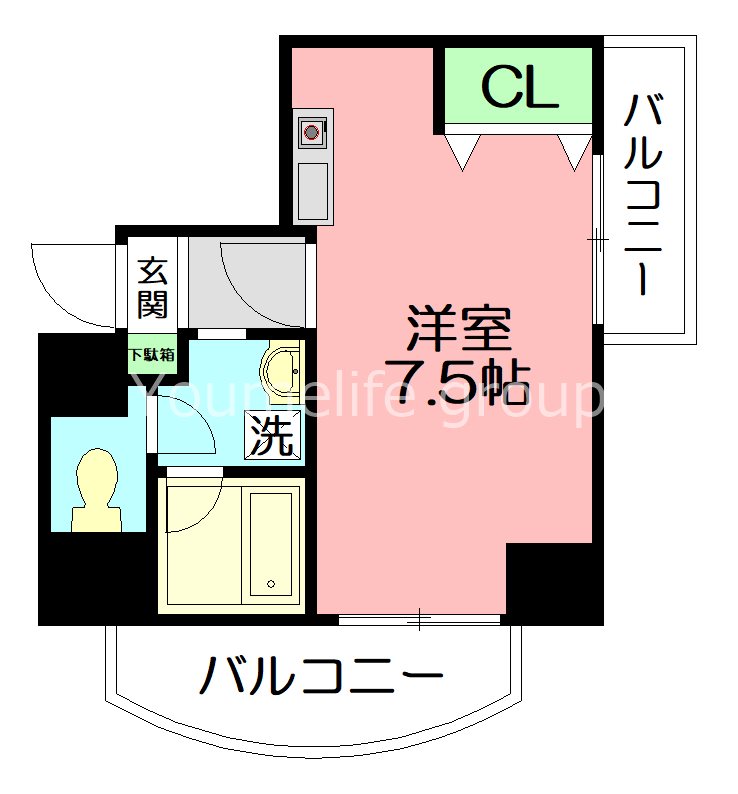 宮下ビル 401号室 間取り