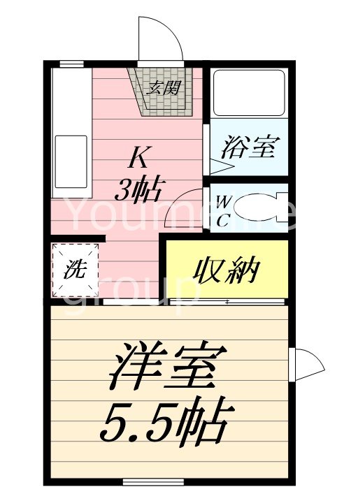 ジュネスコーポ 203号室 間取り