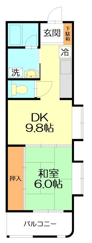 サニーコーポⅠ 101号室 間取り