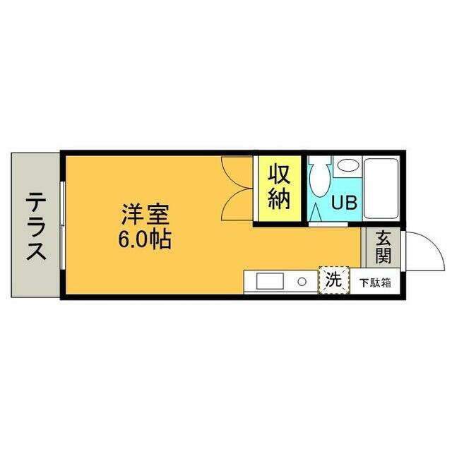 コテージ戸塚 103号室 間取り