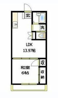 武井ハイツ 303号室 間取り