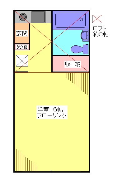 センチュリー２１タマアパート 103号室 間取り