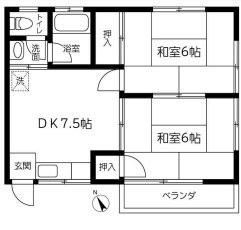 第２栄荘 201号室 間取り