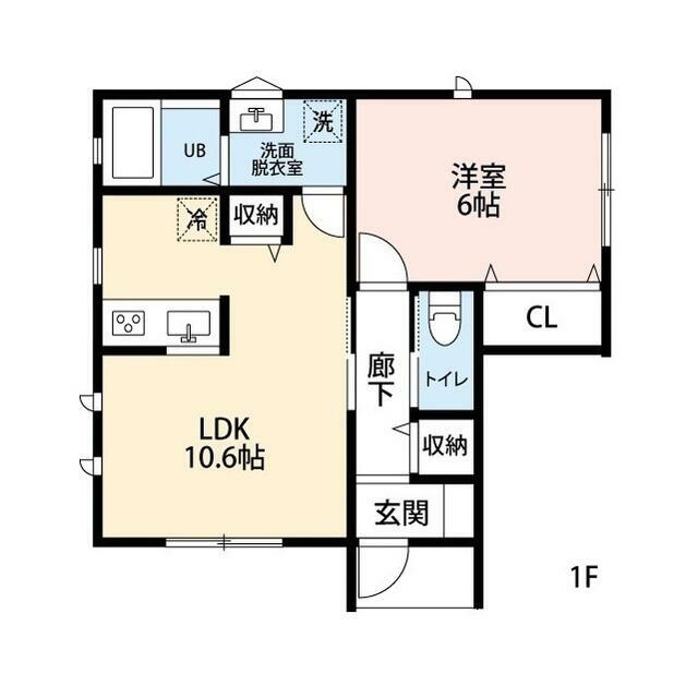平塚市片岡住宅 1号室 間取り