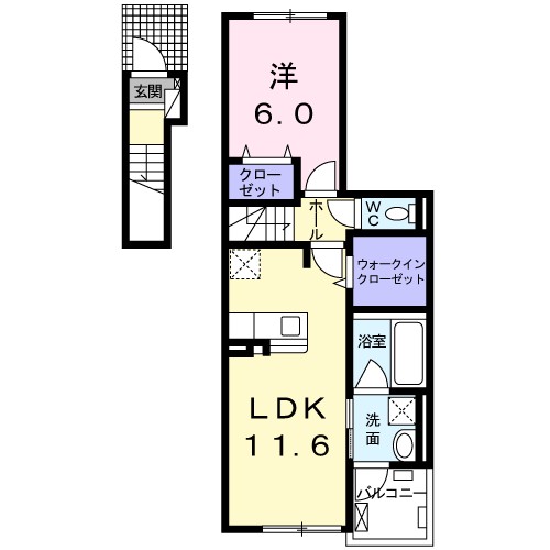 ラウレア１３０ヒルズ 202号室 間取り