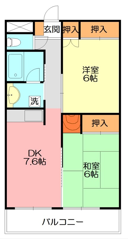 トーンハイムⅢ 306号室 間取り