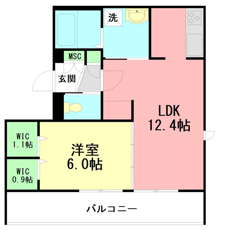 PARK FRONT 湘南 206号室 間取り
