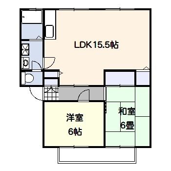 WIN湘南C 202号室 間取り