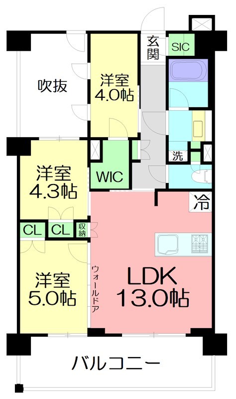 パレステージ茅ヶ崎Ⅱ 間取り図