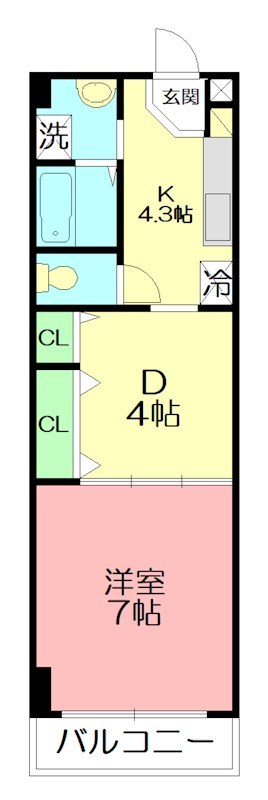 ロアジールマンション 101号室 間取り