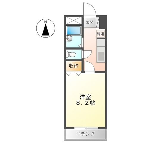 ロズウェルシブヤ 102号室 間取り
