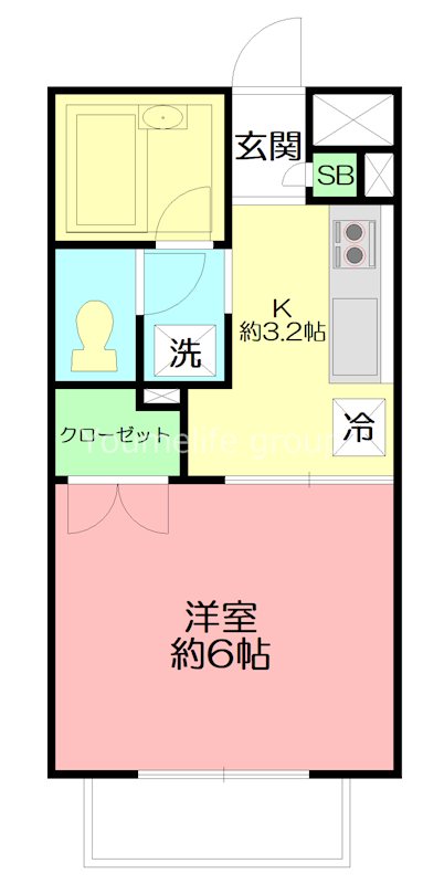 サーディアム本厚木 202号室 間取り