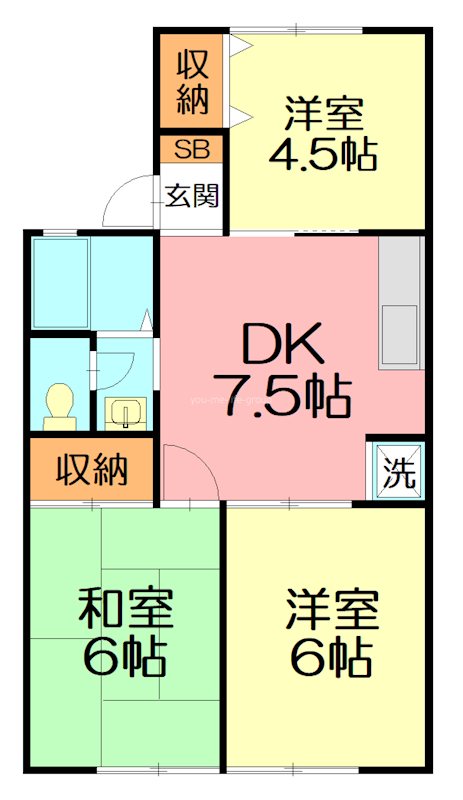 エスペランサ 201号室 間取り