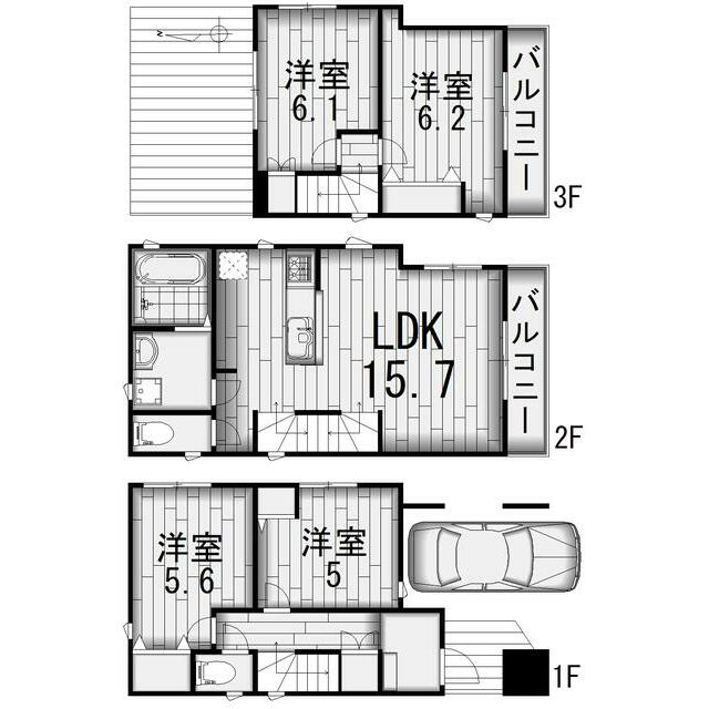 ＱＬＡＺＯ　戸塚区吉田町　戸建 間取り
