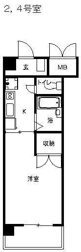 フローレット  202号室 間取り