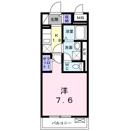 アロッジオ渋谷 403号室 間取り